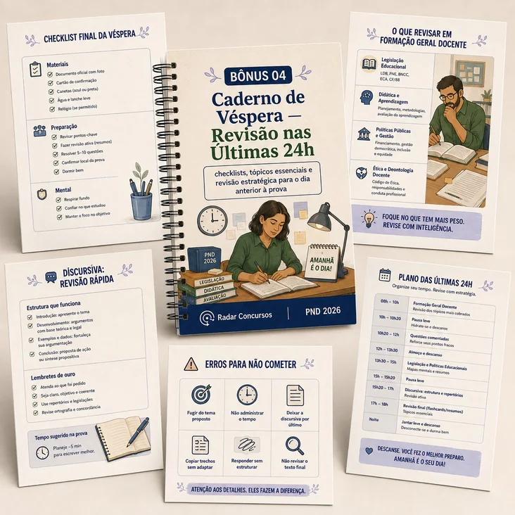 Caderno de Revisão 24 horas antes da prova da PND